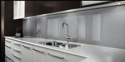 Painted kitchen glass splashback #PCG6