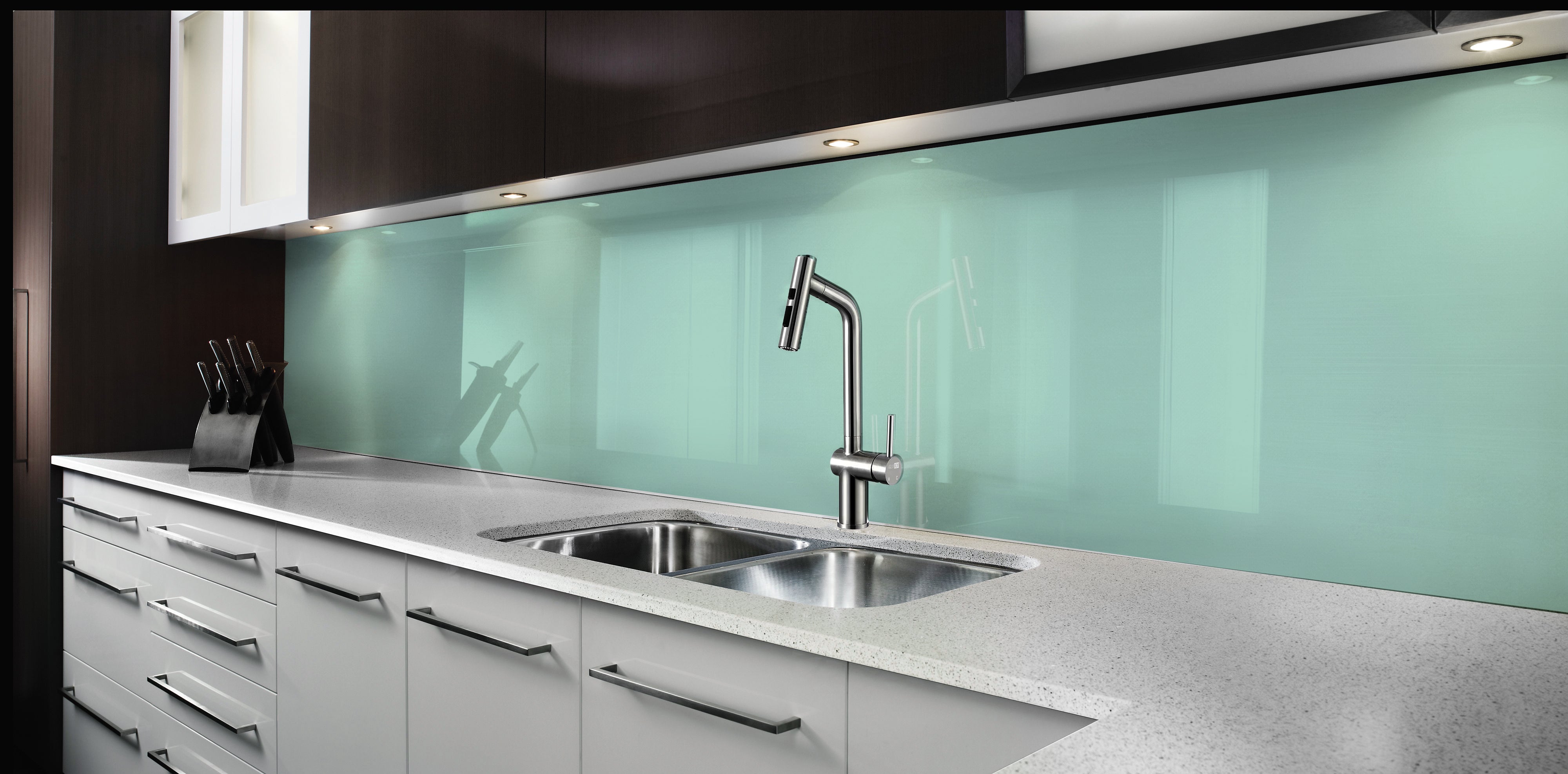 Painted glass kitchen splashbacks #P4162