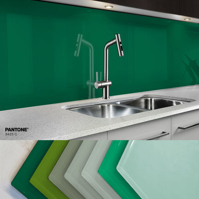 Painted glass kitchen splashbacks #P3425