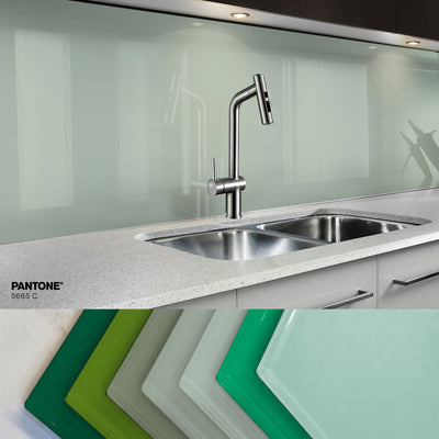 Painted glass kitchen splashbacks #P5665