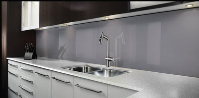 Painted glass kitchen splashback #P4277