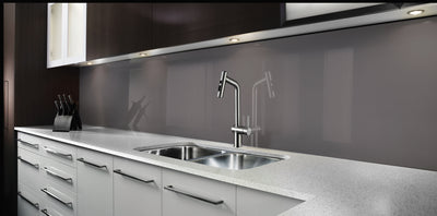Painted glass kitchen splashback #P4291
