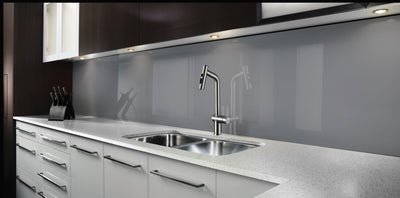 Painted glass kitchen splashback #CG8
