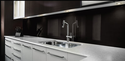 Painted glass kitchen cladding #BLACK