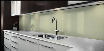 Painted glass kitchen splashback #P5803