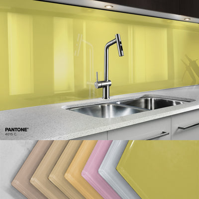 Painted kitchen glass splashbacks #4015
