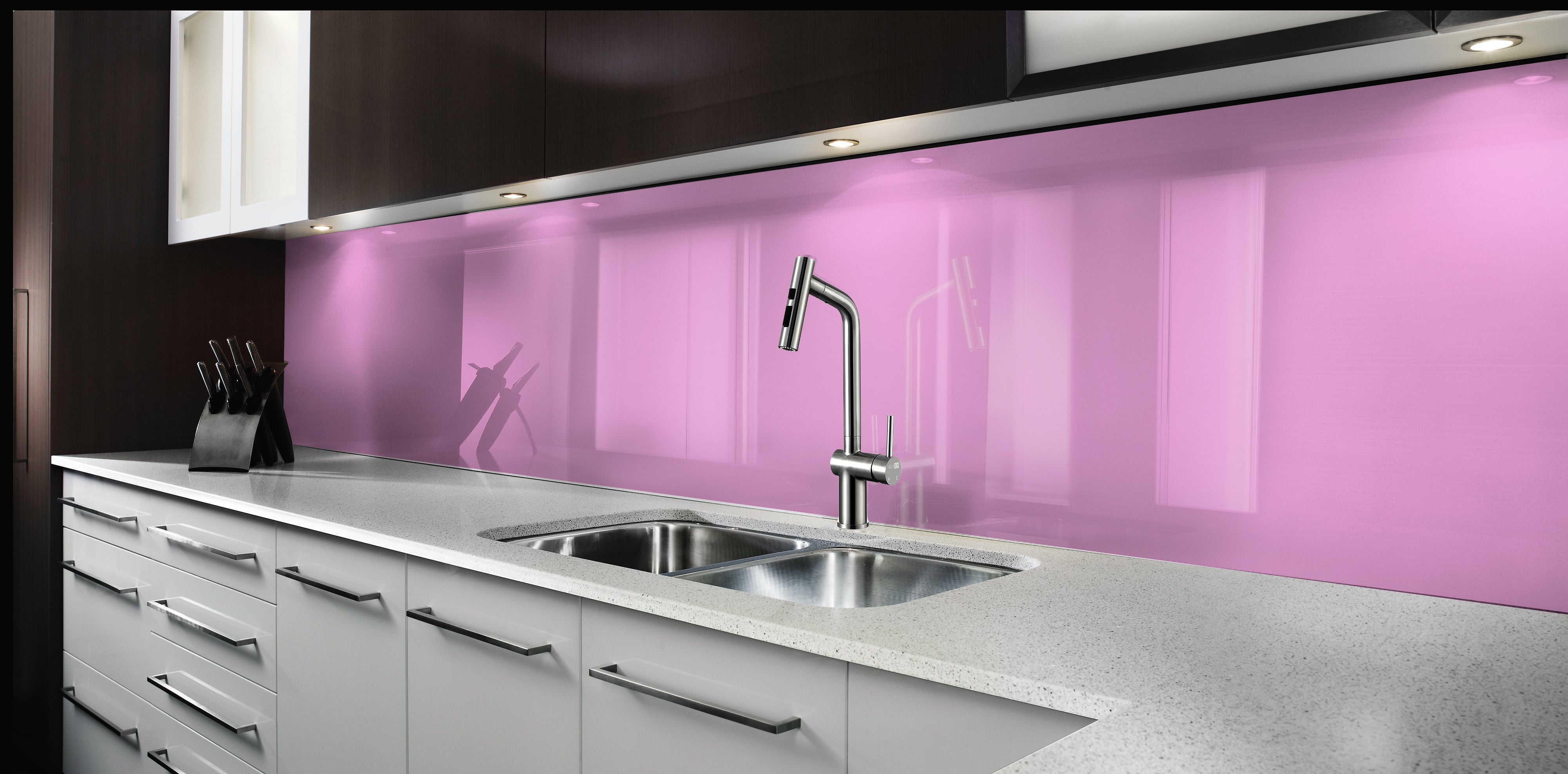 Painted glass kitchen splashbacks #236