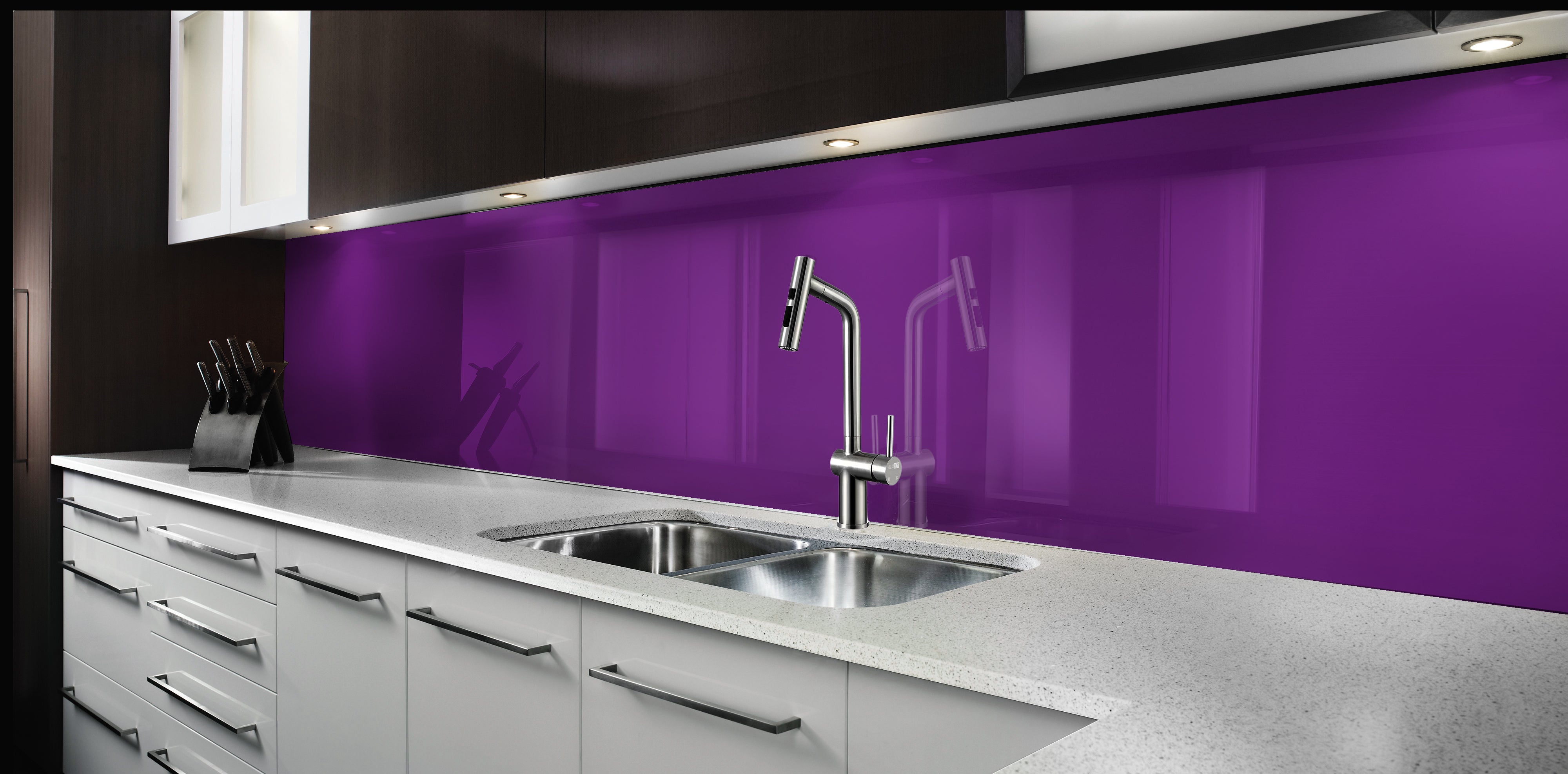 Painted glass kitchen splashbacks #2603