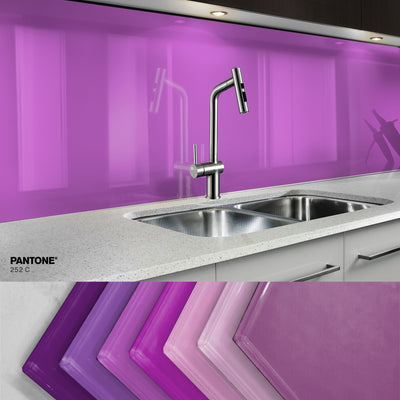 Painted glass kitchen splashbacks #252