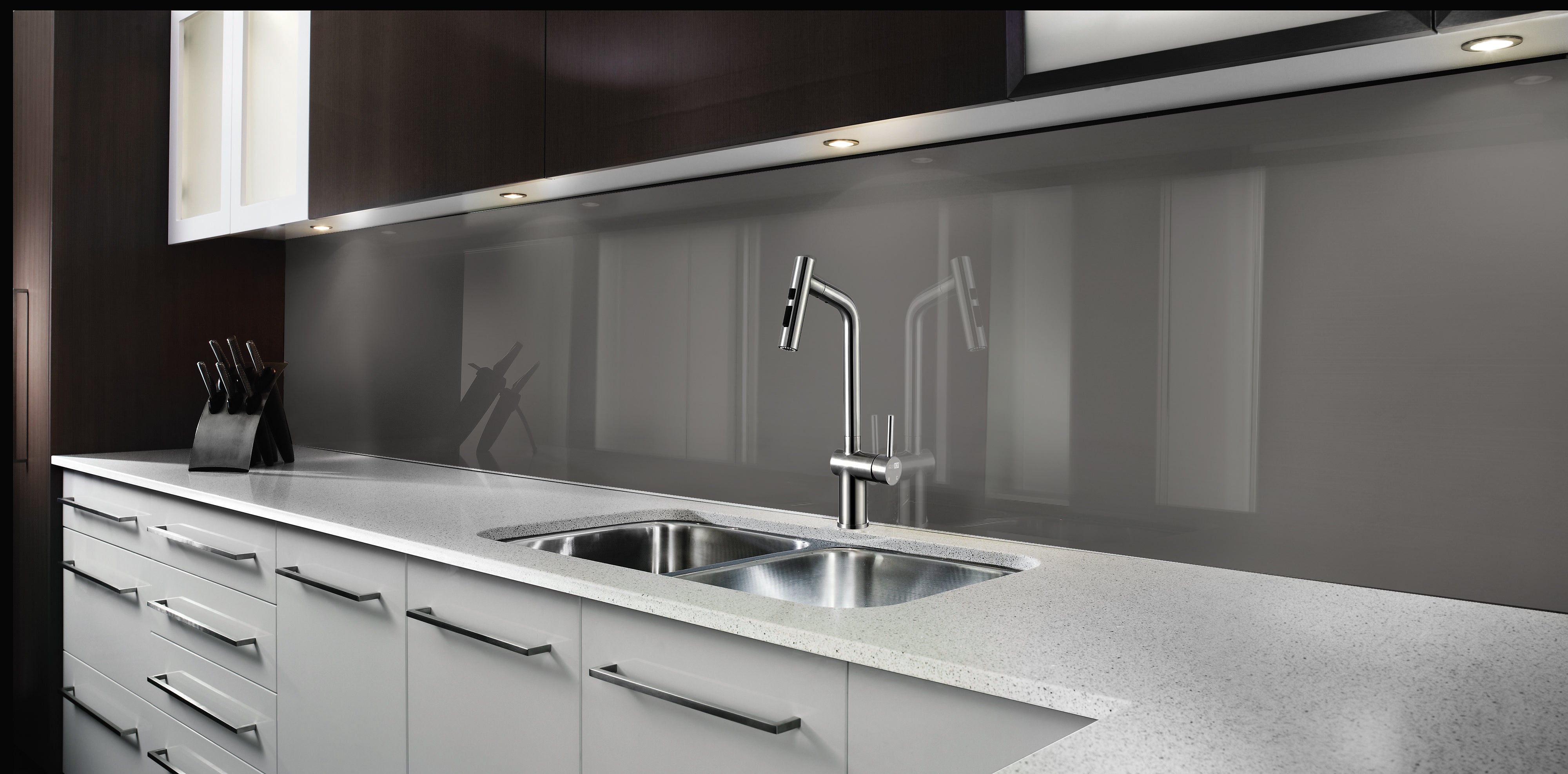 Painted kitchen glass splashbacks #P2333