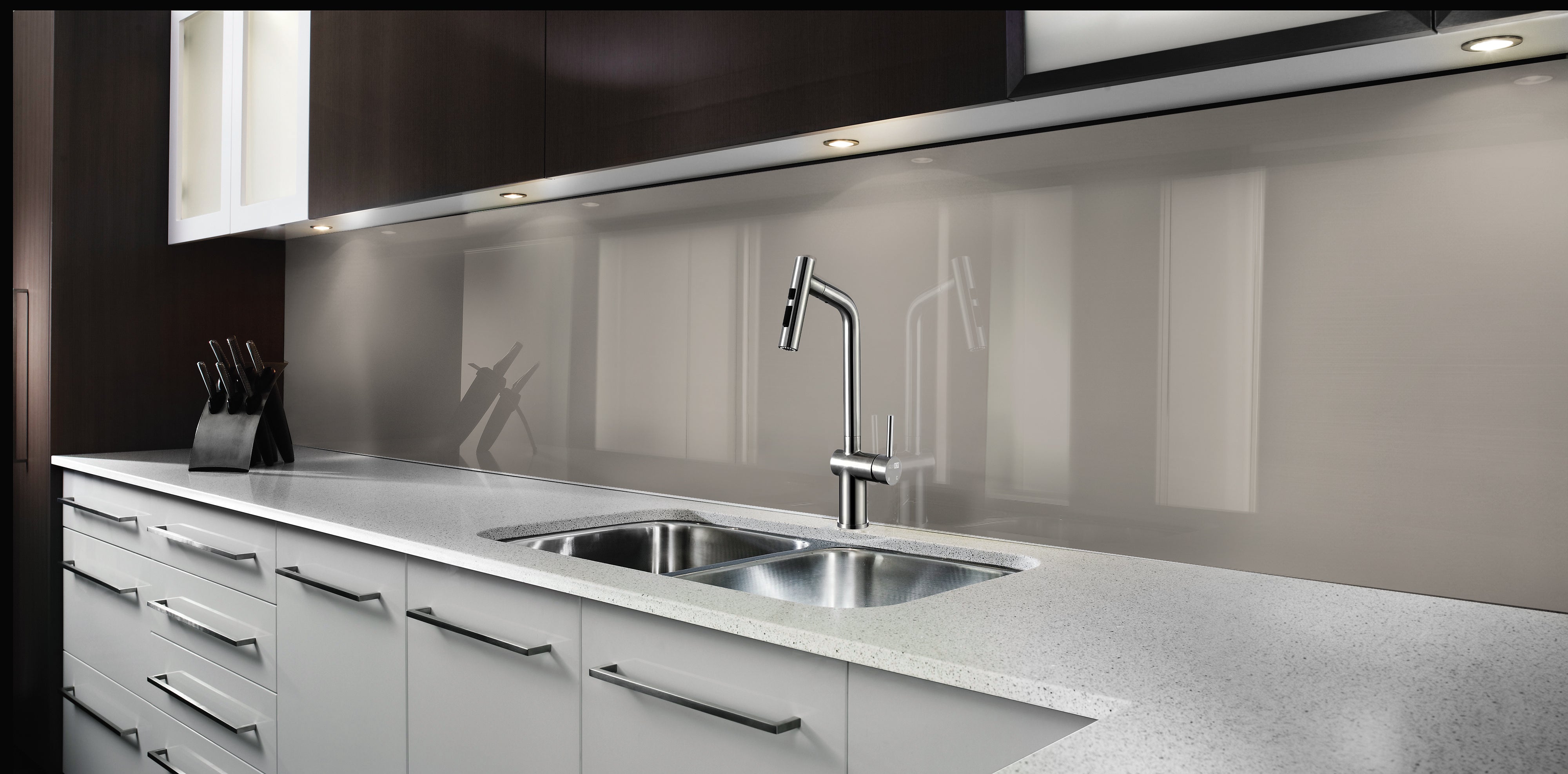 Painted kitchen glass splashbacks #PWG5
