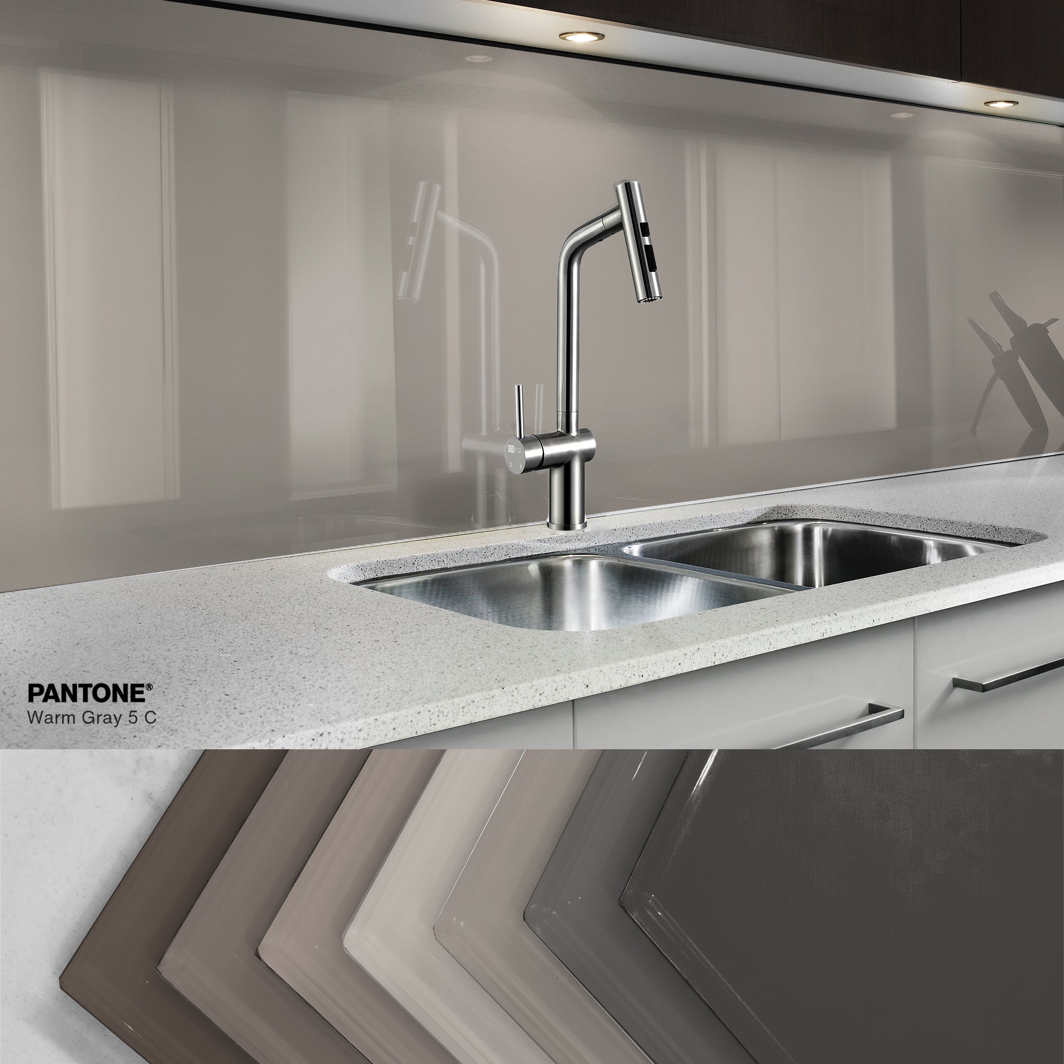 Painted kitchen glass splashbacks #PWG5