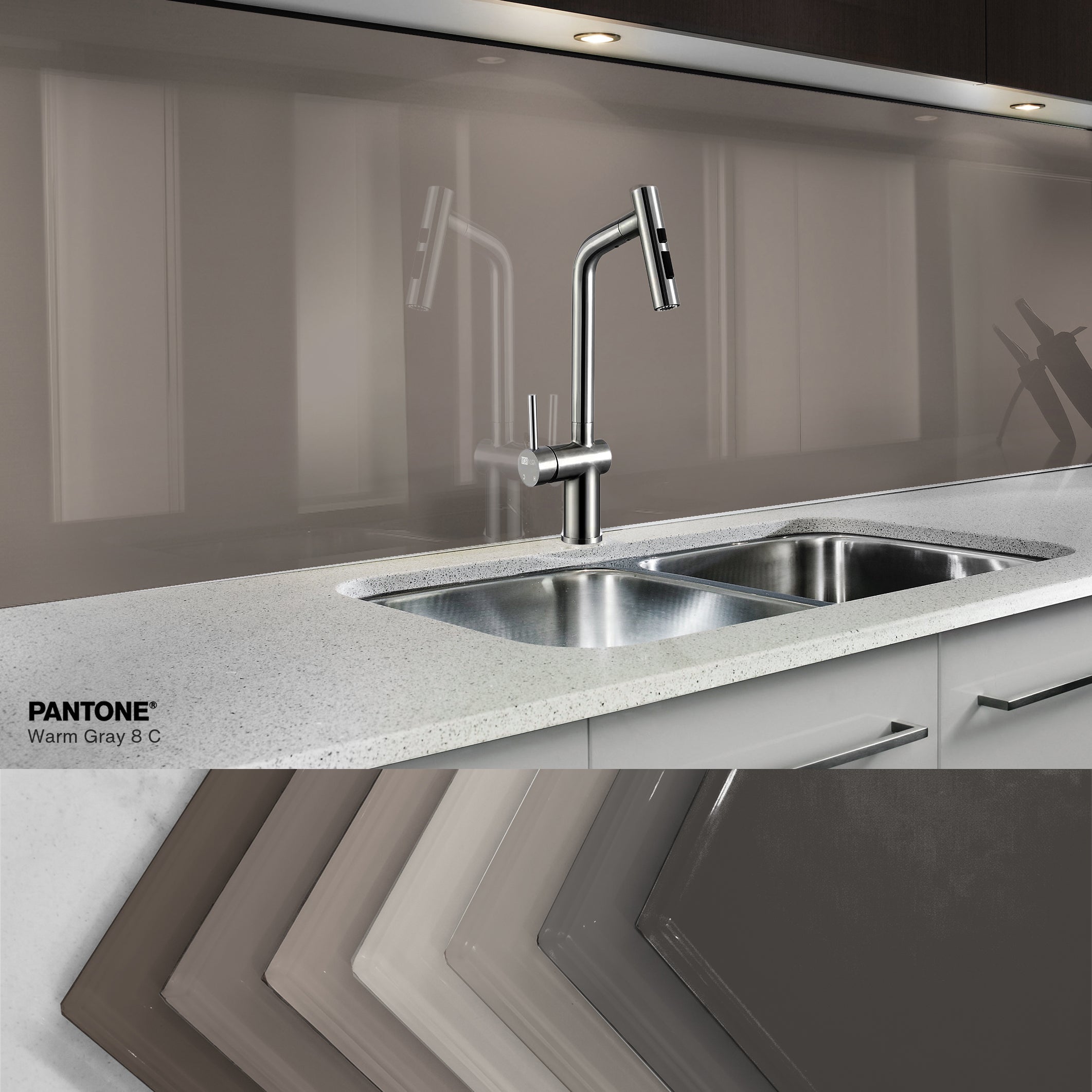 Painted kitchen glass splashbacks #PWG8