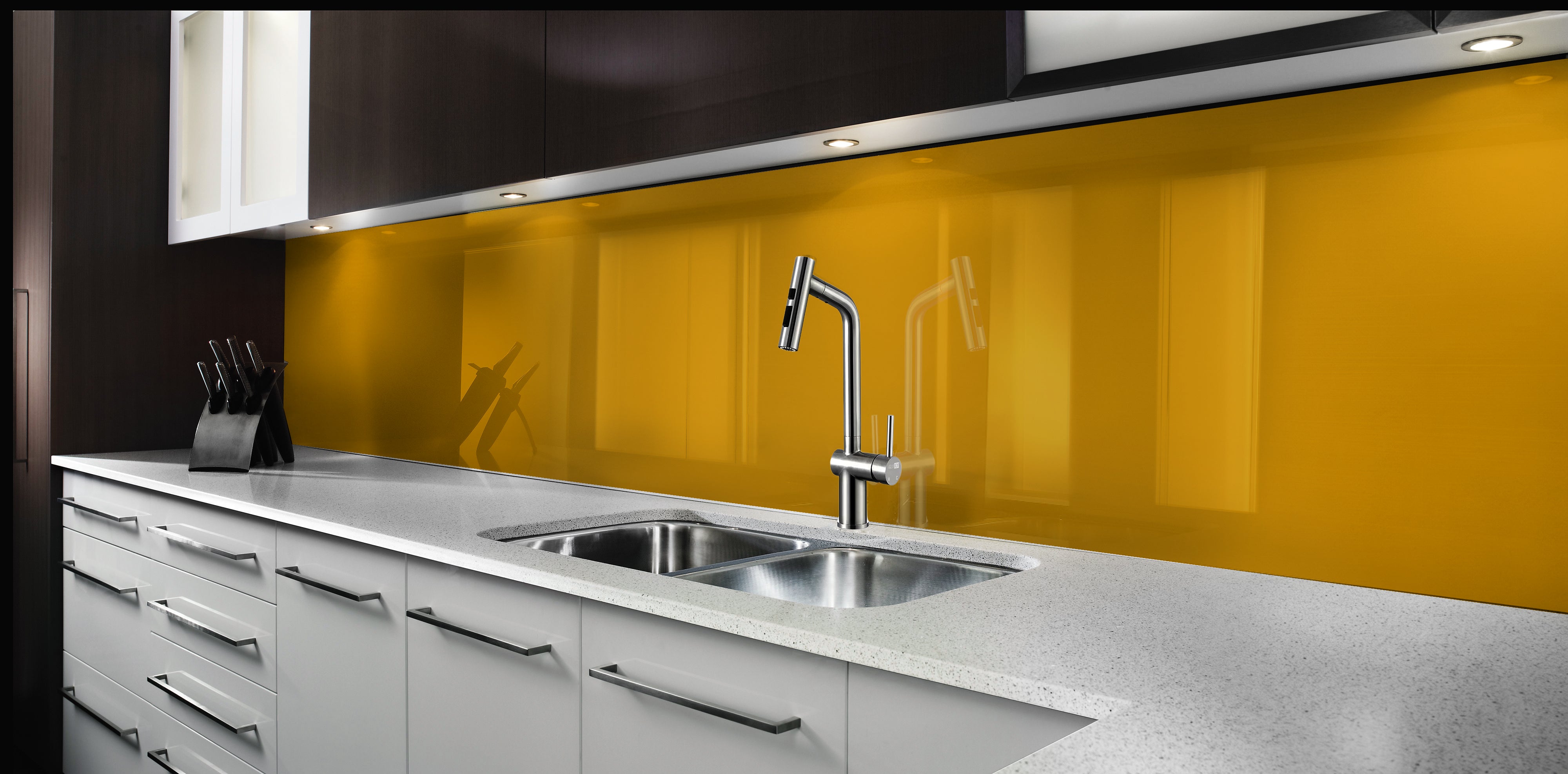 Painted glass kitchen splashbacks #131