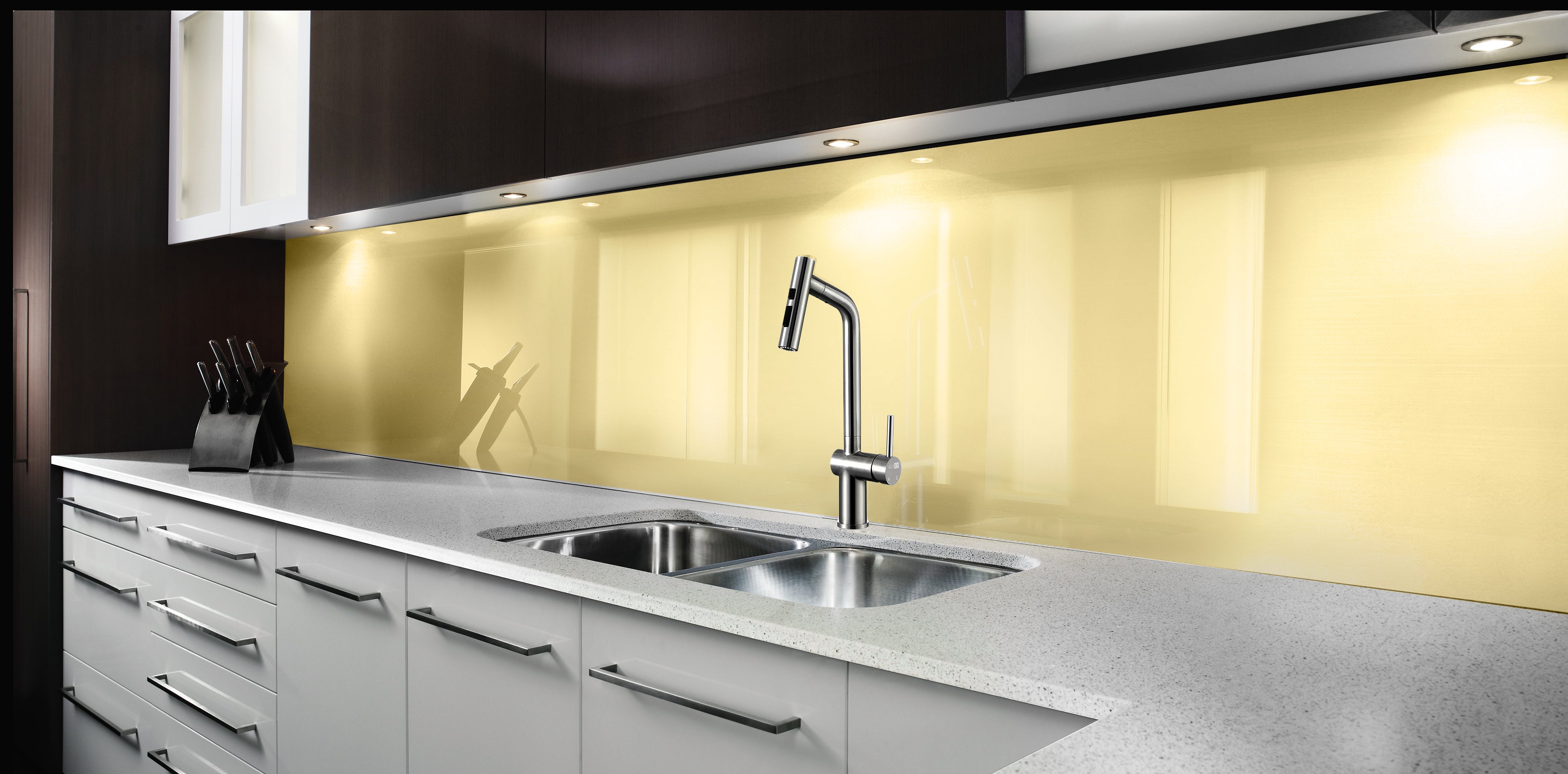Painted glass kitchen splashbacks #7401