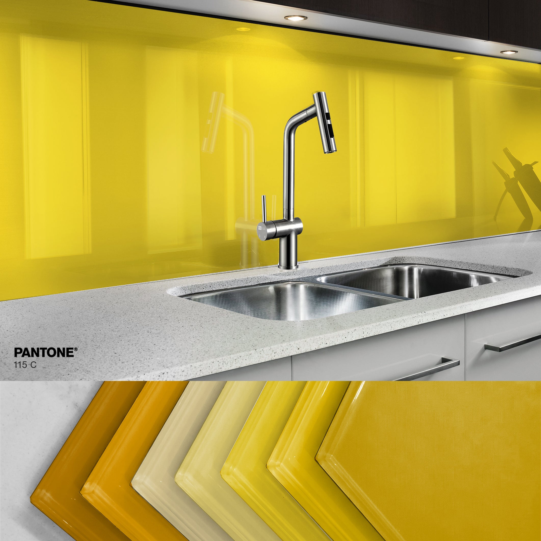 Painted glass kitchen splashbacks #115