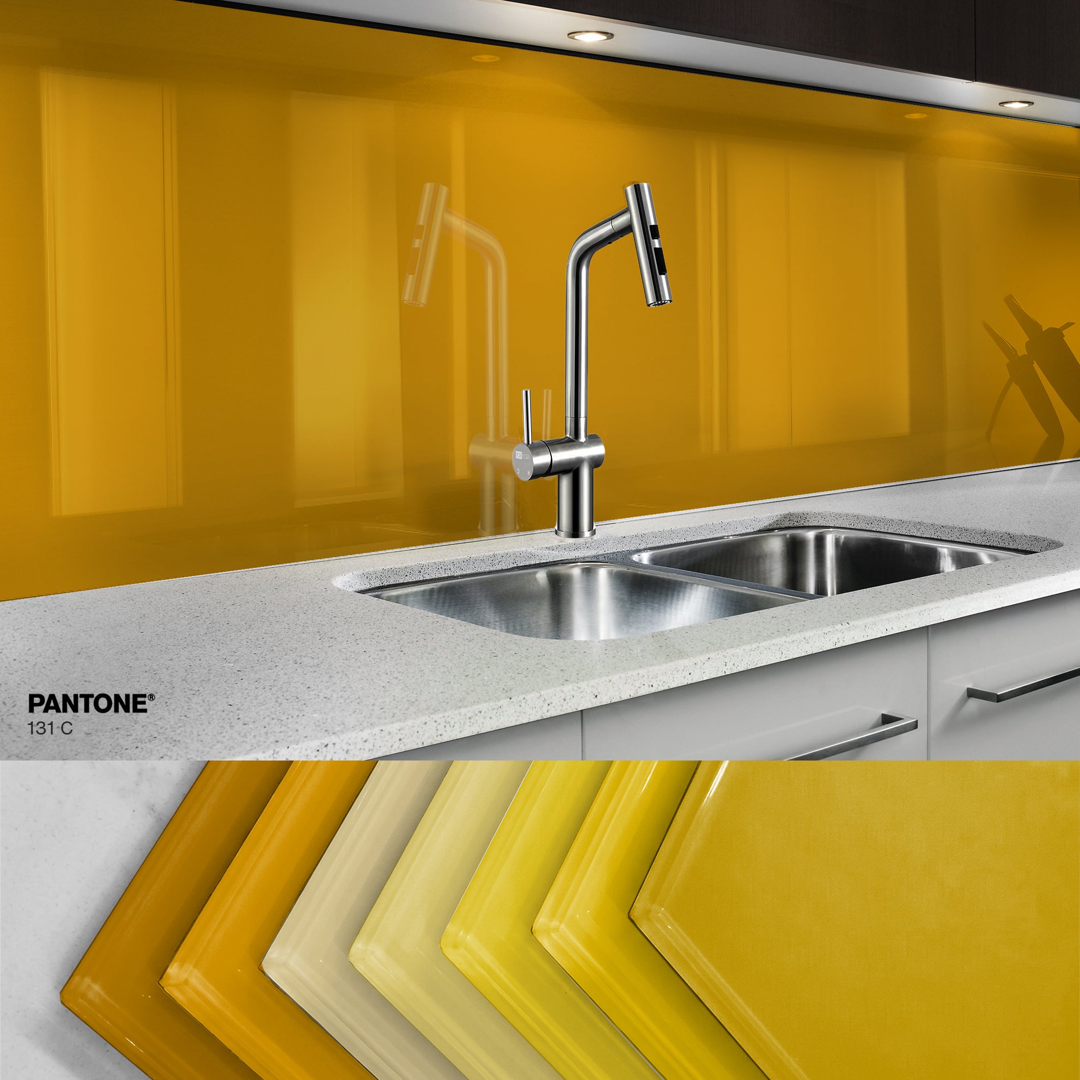 Painted glass kitchen splashbacks #131