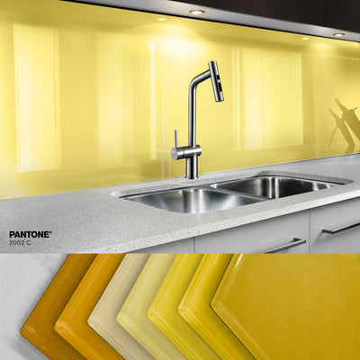 Painted glass kitchen splashbacks #2002
