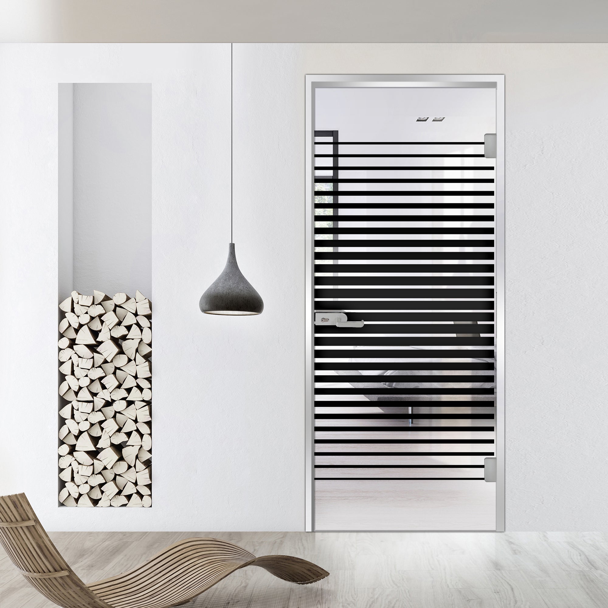 Framed glass door #Clear