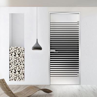 Framed glass door #Satin