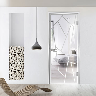 Framed glass door #Clear
