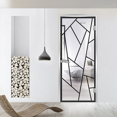 Framed glass door #Clear
