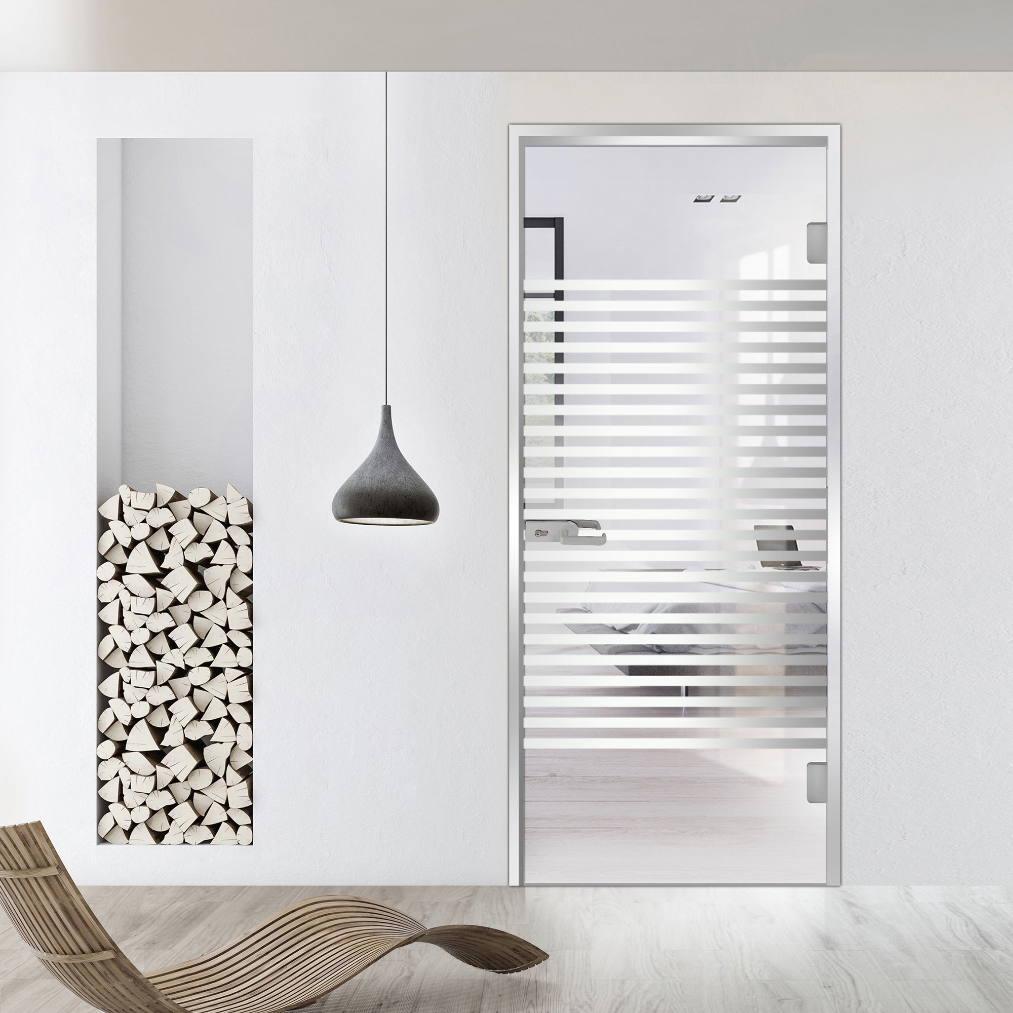 Framed glass door #Clear