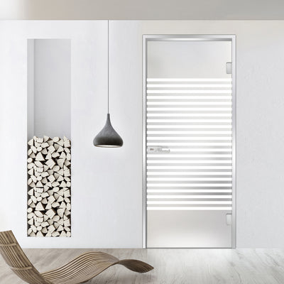 Framed glass door #Satin