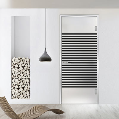 Framed glass door #Satin