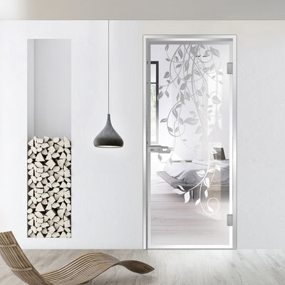 Framed glass door #Clear
