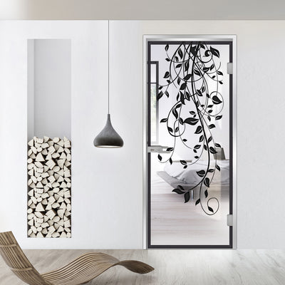 Framed glass door #Clear