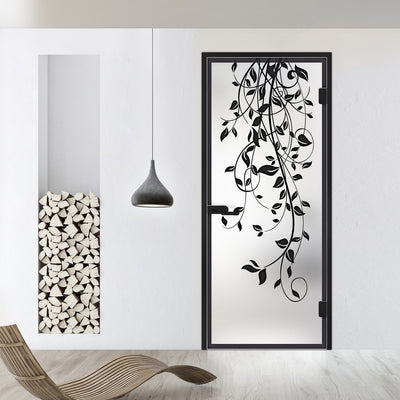 Framed glass door #Satin