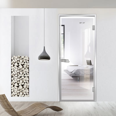Framed glass door #Clear