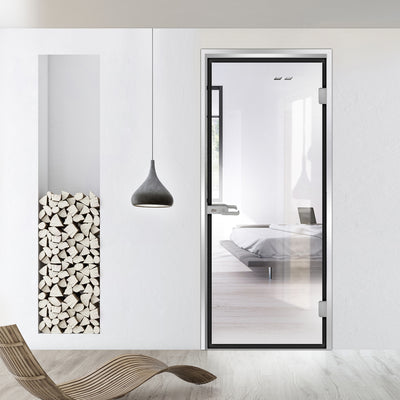 Framed glass door #Clear