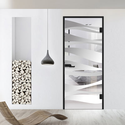 Framed glass door #Clear