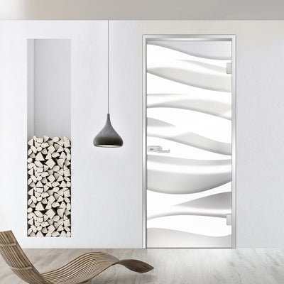 Framed glass door #Satin