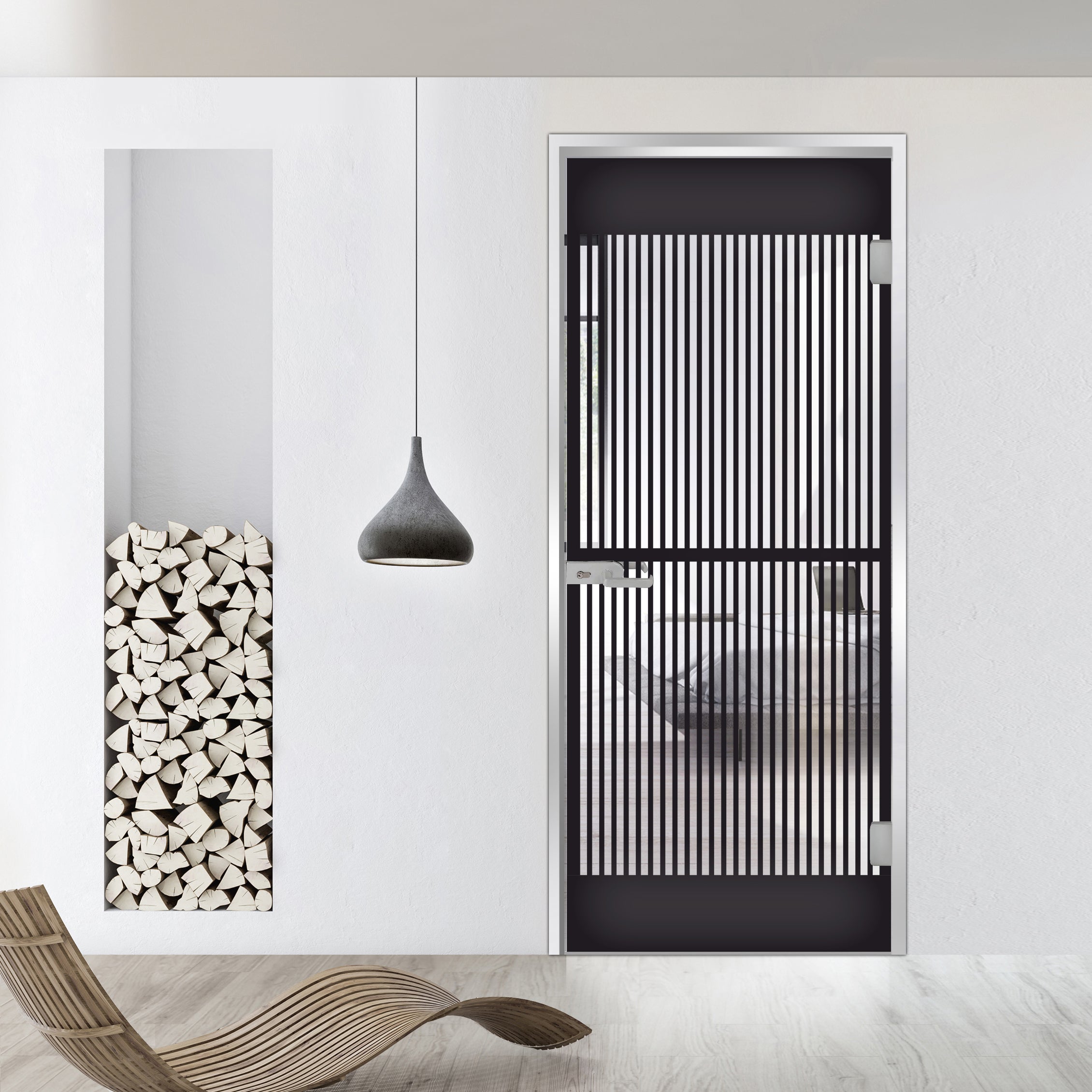 Framed glass door #Clear