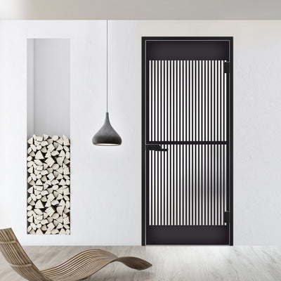 Framed glass door #Satin