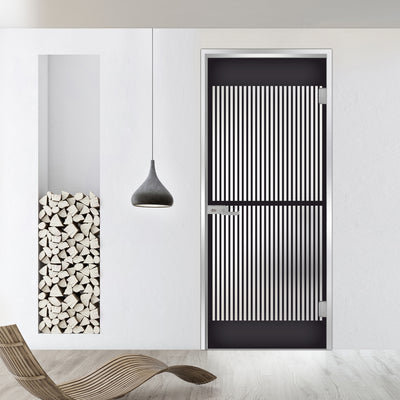 Framed glass door #Satin
