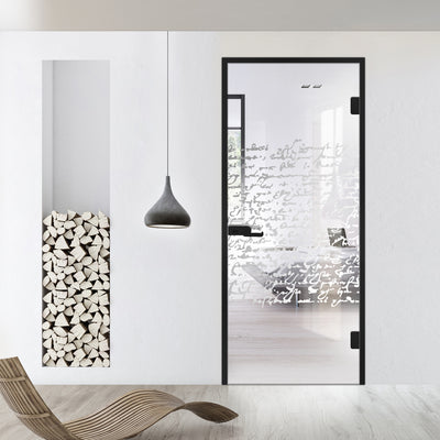 Framed glass door #Clear