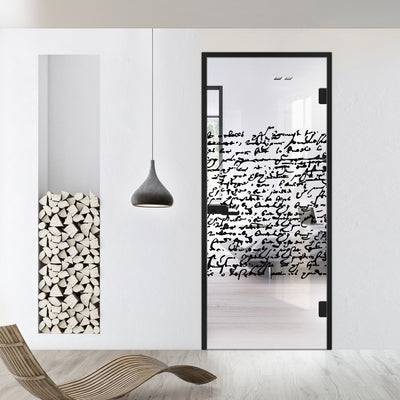 Framed glass door #Clear