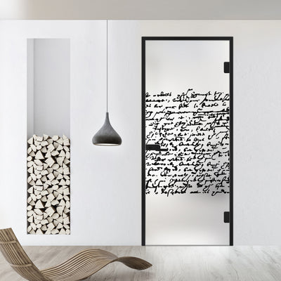 Framed glass door #Satin