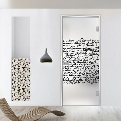 Framed glass door #Satin