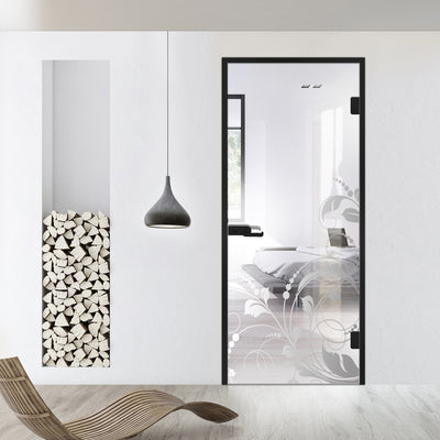Framed glass door #Clear