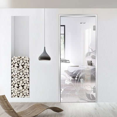 Framed glass door #Clear