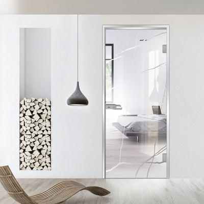 Framed glass door #Clear