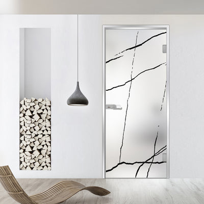 Framed glass door #Satin