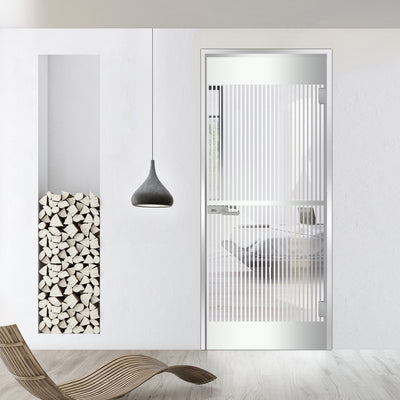 Framed glass door #Clear