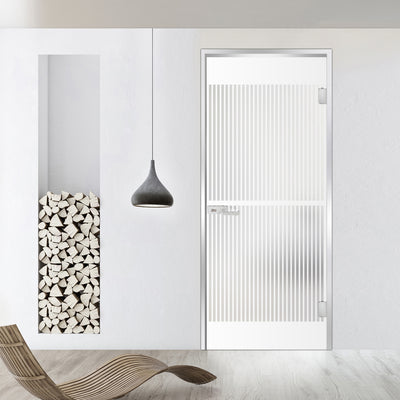 Framed glass door #Satin
