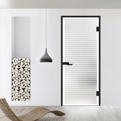 Framed glass door #Satin